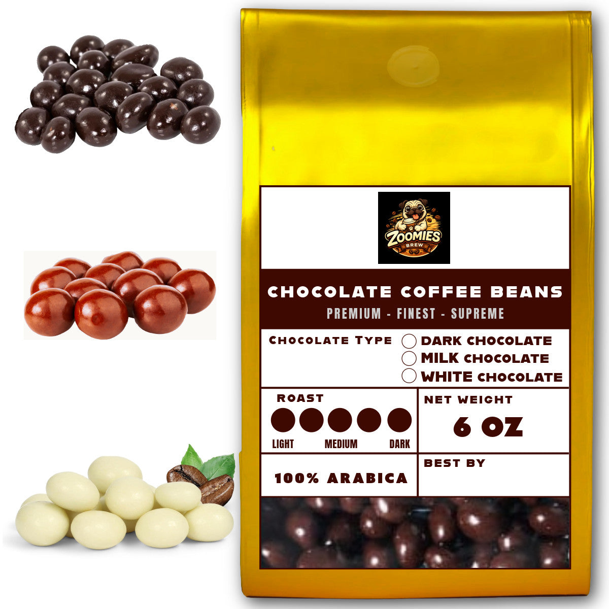 Chocolate Covered Coffee Beans Roasted Espresso Coffee Supreme Finest Artisan Beans vary from Vanuatu Sumatra Ethiopia Brazil Kenya Colombia Guatemala Burundi Costa Rica East Java El Salvador Honduras etc